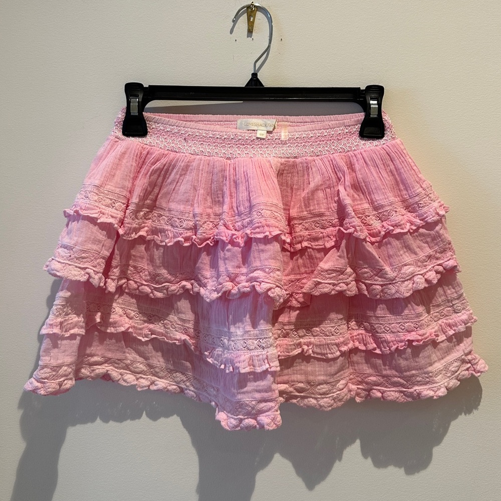 LoveShackFancy Ruffled Tiered Smocked waist skirt size 12 (girls)